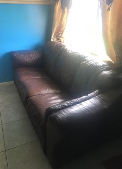 Brown sofa