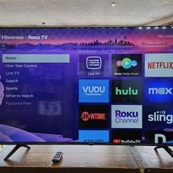 Hisense 58" 58R6E3 4K UHD Led Roku Smart TV w/Remote Excellent!!