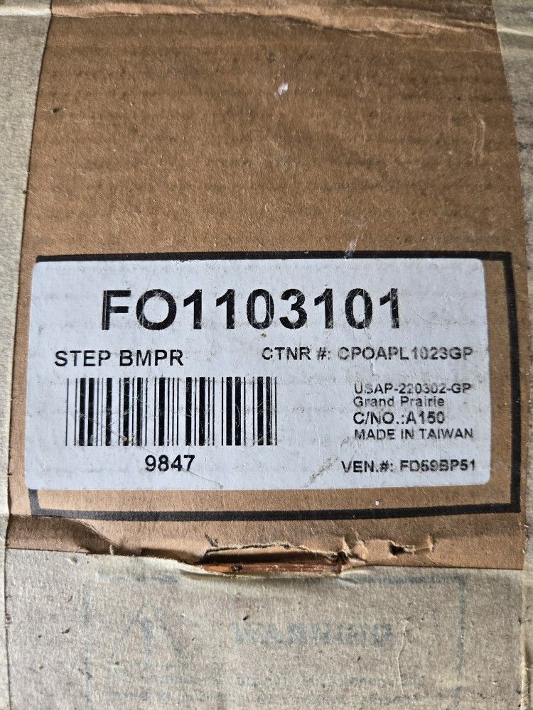 Older Model FORD REAR BUMPER 