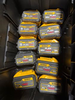 12 amp DeWalt batteries 100 each