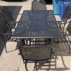 Beautiful Nice Hampton Bay Outdoor Patio Set 7pc