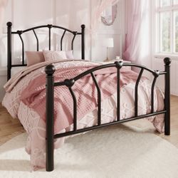 Twin Size Heart Shaped Style Bed Frame 
