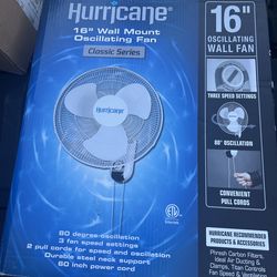 hurricane wall mounted fan
