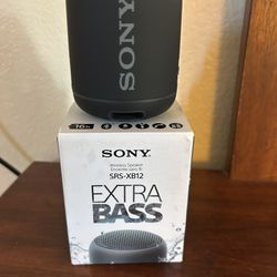 Sony Extra Bass Portable Bluetooth Black Speaker - SRSXB12