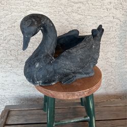 Large Vintage Goose Outdoor Planter Garden Decor