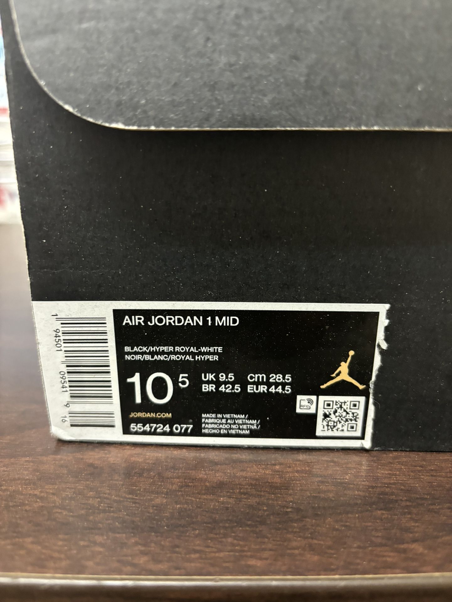 Nike Air Jordan 1 Mid Blue (10.5)