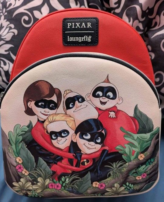 Disney Pixar The Incredibles Loungefly Backpack Purse, NEW