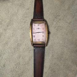 Rustic Brown Watch Wall Clock 