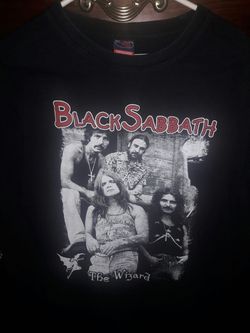 Black Sabbath concert t-shirt the wizard