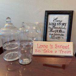 Apothecary Jars and signs