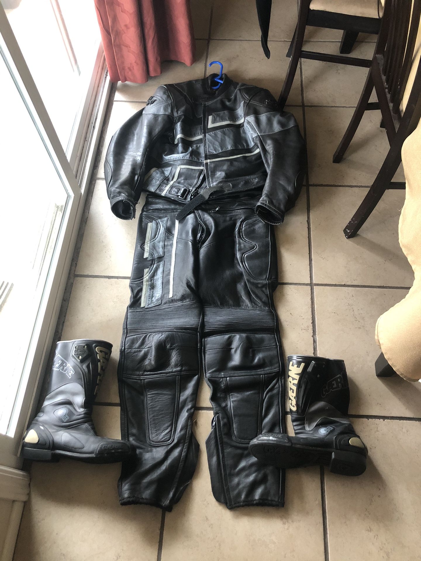 AGV Motorcycle jacket, pants and boots (Gaerne)