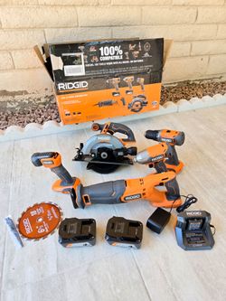 RIDGID 18V 5 Tool Combo KIT