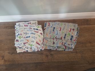 Pottery Barn kids vehicle Twins Sheet set with duvet cover