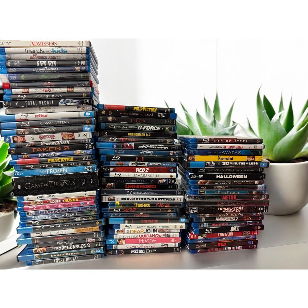 82 Blu -rays & DVDs 