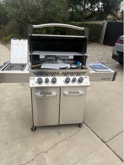 NAPOLEON Legacy Prestige 500 4-Burner Natural Gas Grill in Stainless Steel with Infrared Side and Rear Burners and Rotisserie Kit
