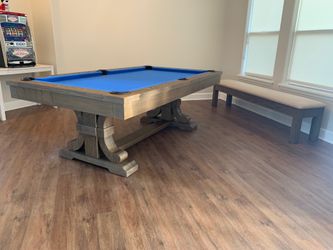 Rustic Dining Table and Pool Table