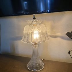 Vintage Mushroom Glass Lamp