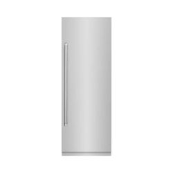 ZLINE 30 in. 16.7 cu. ft. Column Refrigerator in Stainless Steel with Graphite Gray Interior