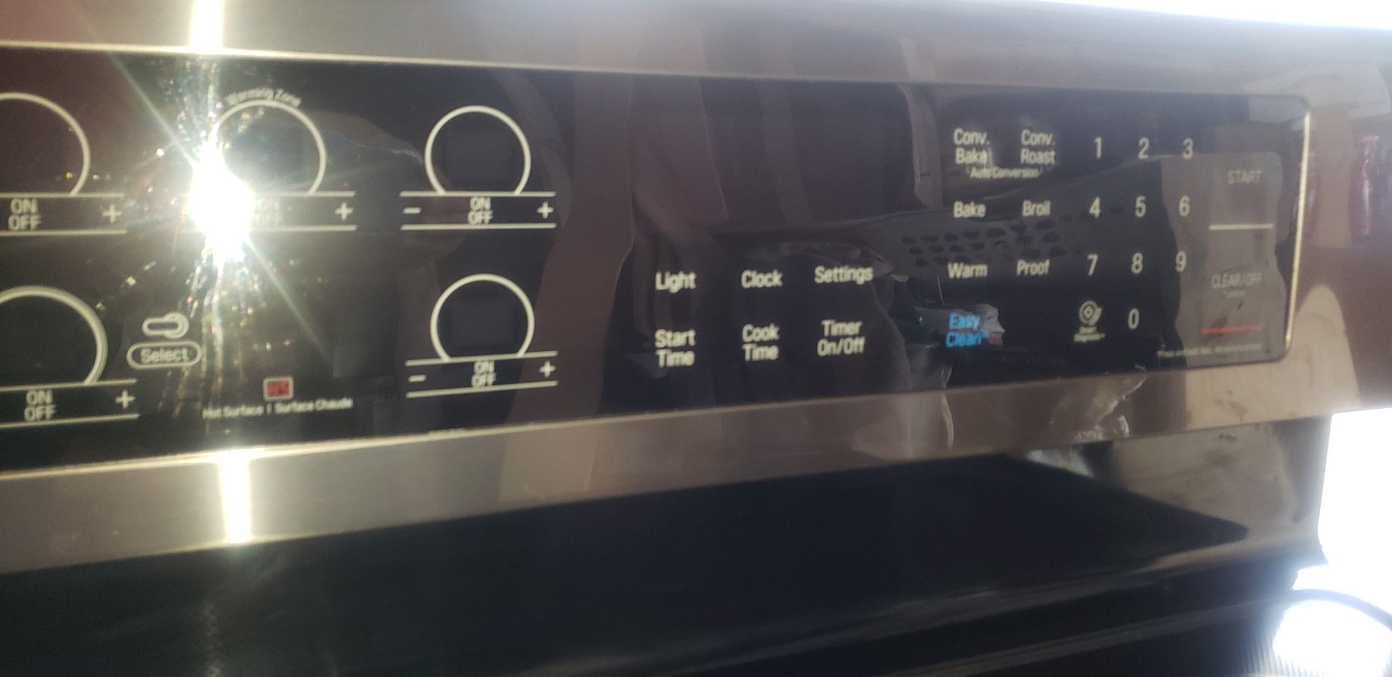 LG stove, 6.3 convection oven electric range model FC457AFS black