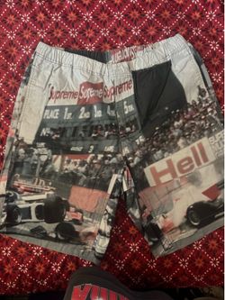 Ss19 supreme Grand Prix belted shorts