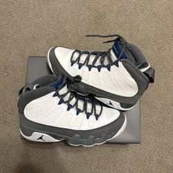 Jordan 9 “Flint Grey French Blue” size 8