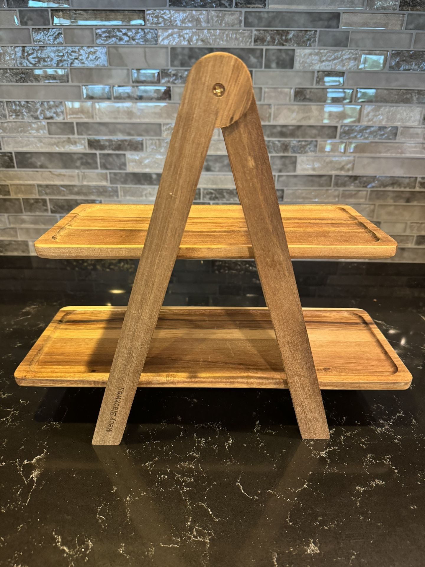 Macy Blackwell Trays With Collapsible Stand.
