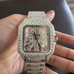 Moissanite Cartier Skeleton 36mm