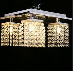 New Modern Crystal Chandelier Lighting Fixture with 5 Heads for Bedroom Hallway Office Living Dining Room