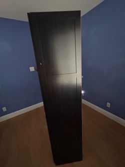 Black brown cabinet