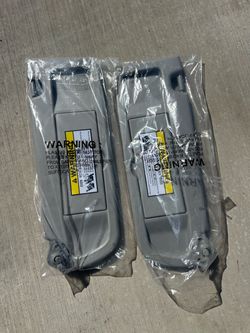 Honda - Civic - Sun - Visor - Set - Light Gray with Clips