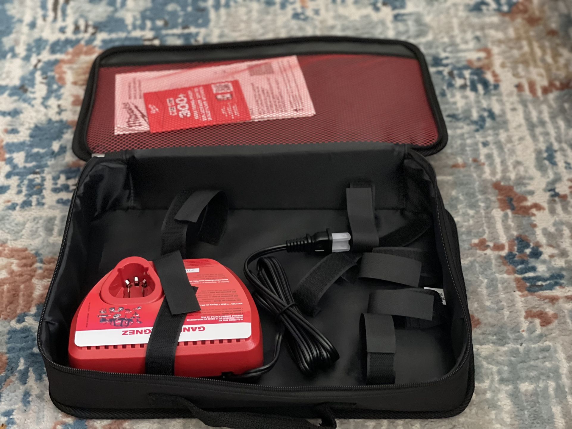 Milwaukee M12 Contractor Bag and M12 Charger