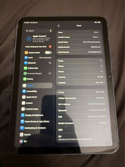 iPad 10th generation 64gb cellular WiFi , data