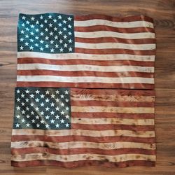 Wavy American Flags