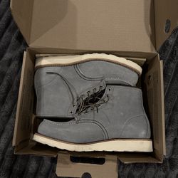 Red Wing Classic Moc 6” Boots – Dusty Blue Abilene – Like New w/ Box