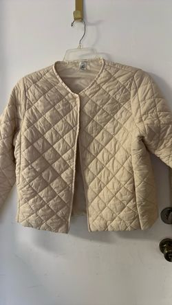 Jacket Quilted Color Ivory Size Large