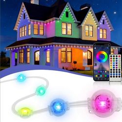 XINKAITE 500ft Permanent Outdoor Lights for House, 2025 Eave Lighting with App/Remote Control, IP67 Waterproof