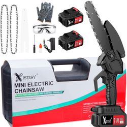 ✨New✨ Mini Chainsaw Cordless w/ 2 Rechargeable Batteries