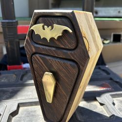Coffin Keepsake Box With Two Drawers. 