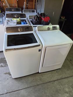 SAMSUNG WASHER AND ELECTRIC DRYER