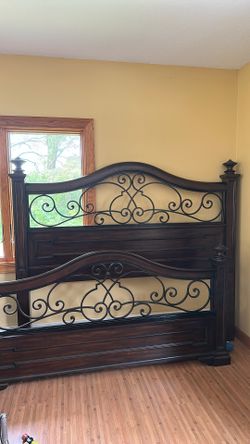 Dark Wood Bed Frame