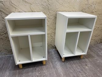 Pair of White Modern Office Storage Units - Bookshelves - Local Delivery for a Fee - See My Items😀