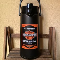 Harley-Davidson Biker Brew Air Pot Coffee Server by Techni-Brew : Very Rare