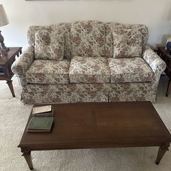 Coffee Table And Matching End Tables