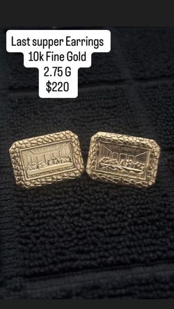 Last supper earrings