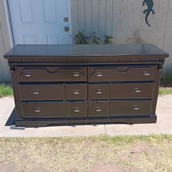Black Heavy Dresser 32"H 62"W 18"D