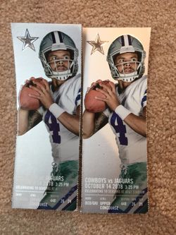 Many Great options for Jacksonville Jaguars @ Dallas Cowboys Tickets