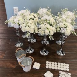 wedding centerpieces 10 Pieces With Flowers 