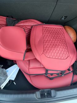 【Coverado】Universal 5-Seater Car Seat Cover Fit Premium Leather Waterproof Auto Seat Protectors  B-8859 NAPA Seat Cover full coverage Interior Interio