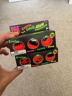 Needoh 3 pack teenie jack glow lanterns