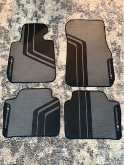 BMW M Performance Floor Mats Front and Rear F30 3 Series